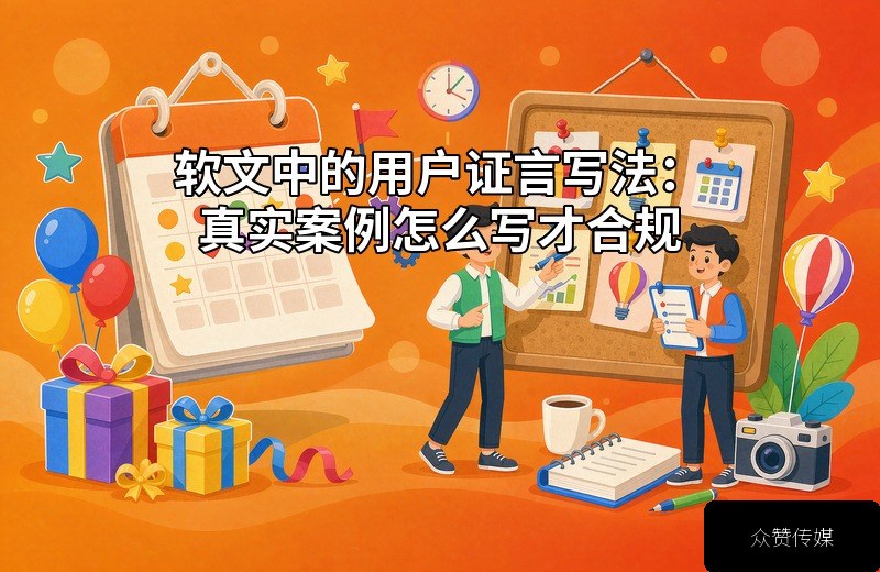 软文中的用户证言写法：真实案例怎么写才合规配图