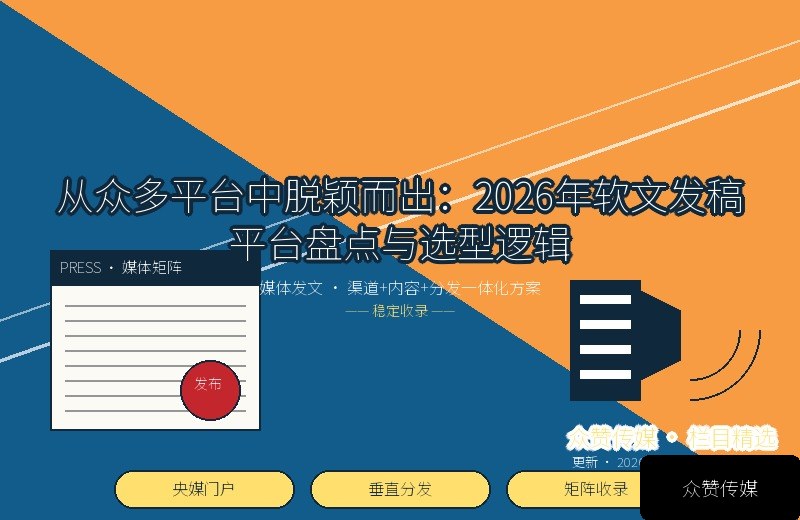 从众多平台中脱颖而出：2026年软文发稿平台盘点与选型逻辑配图