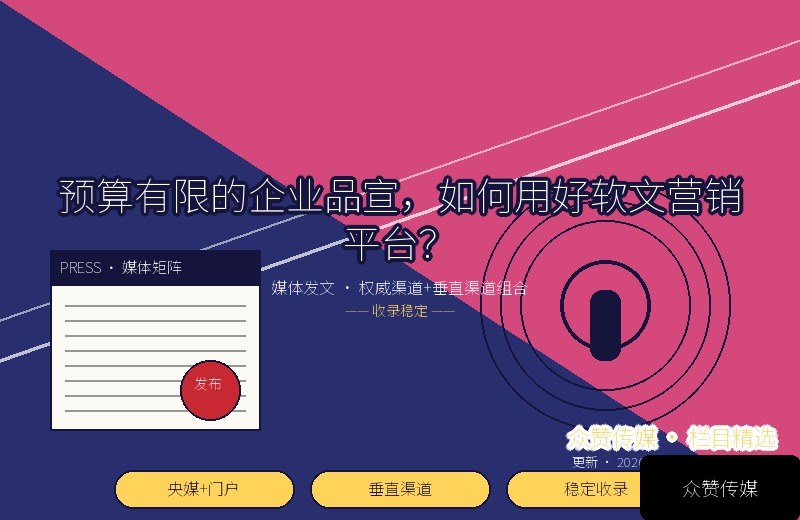 预算有限的企业品宣，如何用好软文营销平台？配图