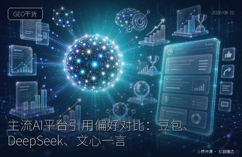 主流AI平台引用偏好对比：豆包、DeepSeek、文心一言