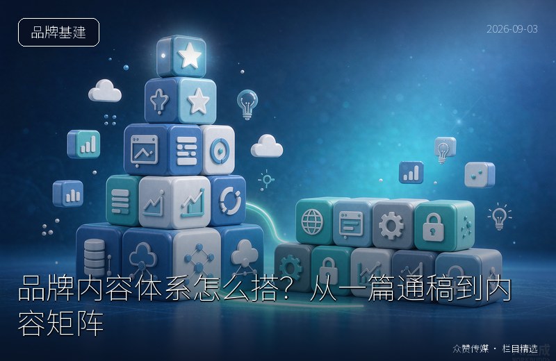 品牌内容体系怎么搭？从一篇通稿到内容矩阵